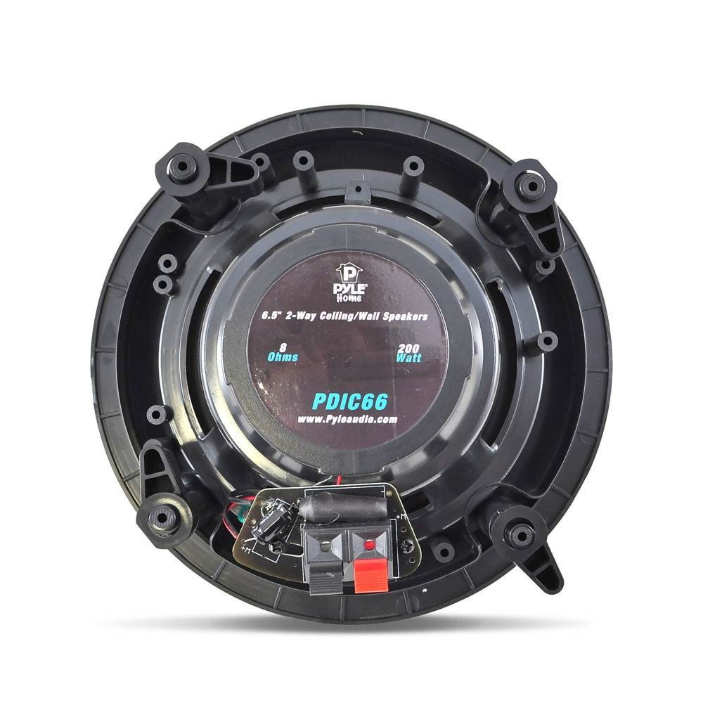 4) Pyle PDIC66 6.5" 200W 2 Way Dual In-Wall/Ceiling Home Audio Speakers Stereo