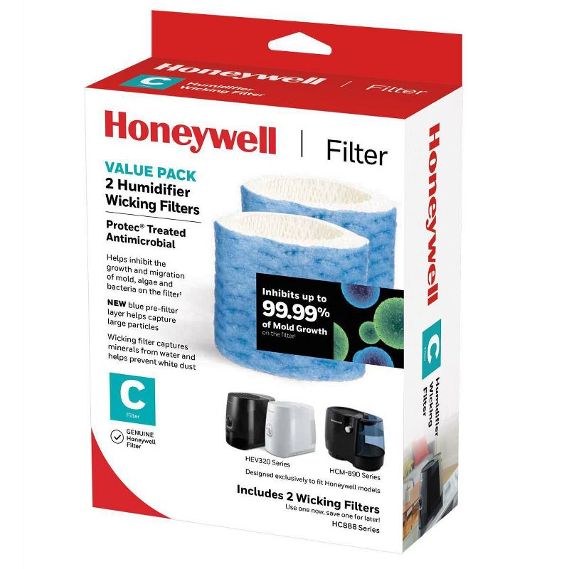 2pk Honeywell Replacement C Filter