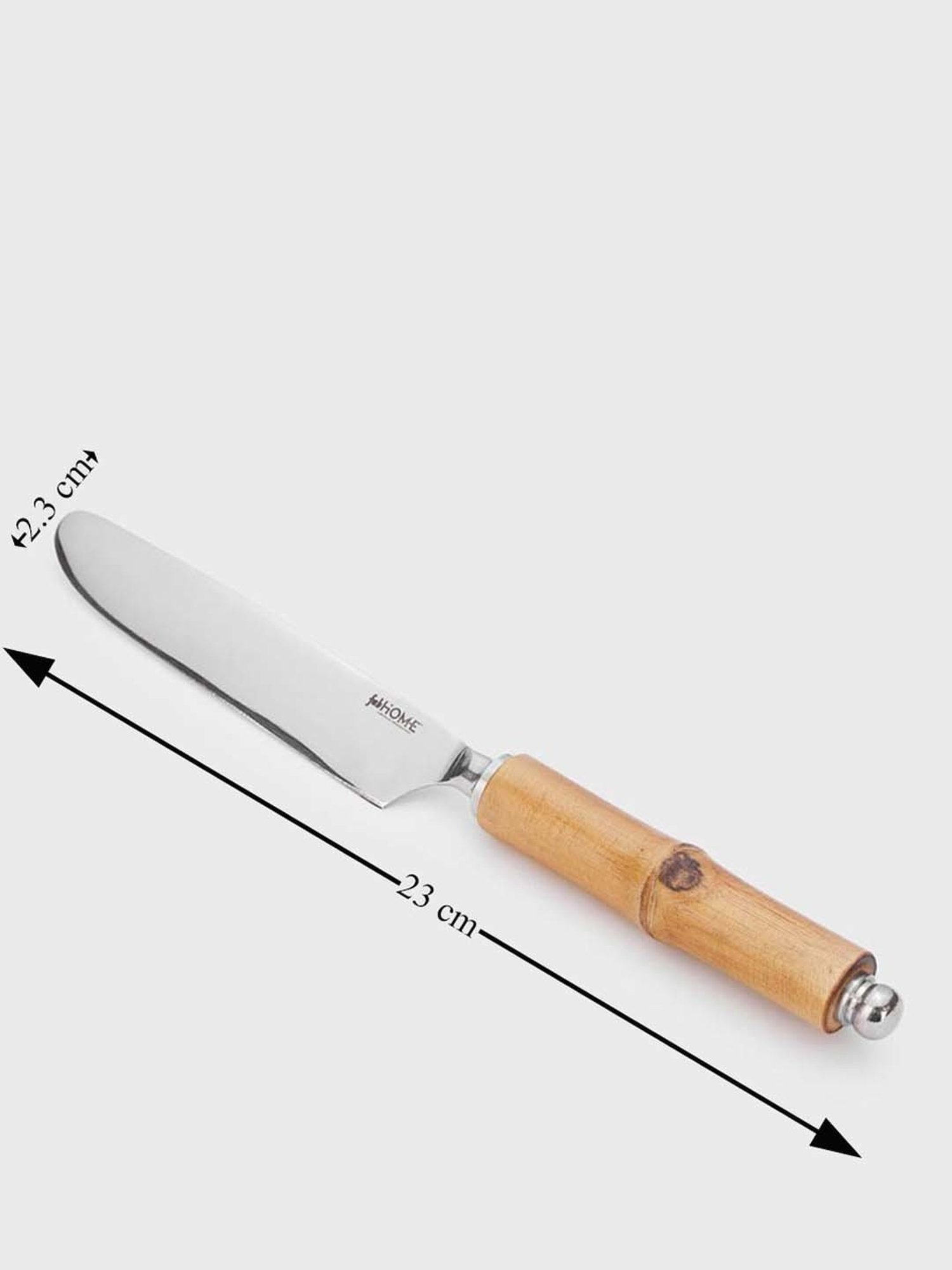 Fabindia Gulab Khus Silver Metal Dinner Knife - Set of 4