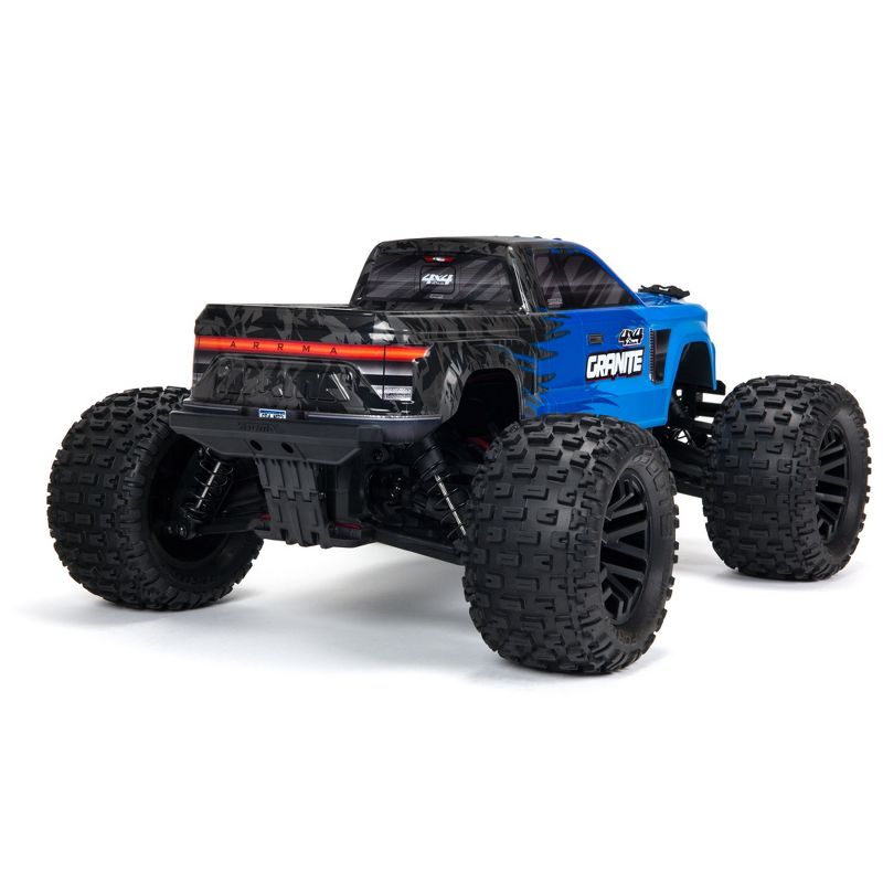 ARRMA RC Truck 1/10 GRANITE 4X4 V3 MEGA 550 Brushed Monster Truck RTR (Includes Transmitter, Receiver, Battery and Charger), Blue, ARA4202V3T1