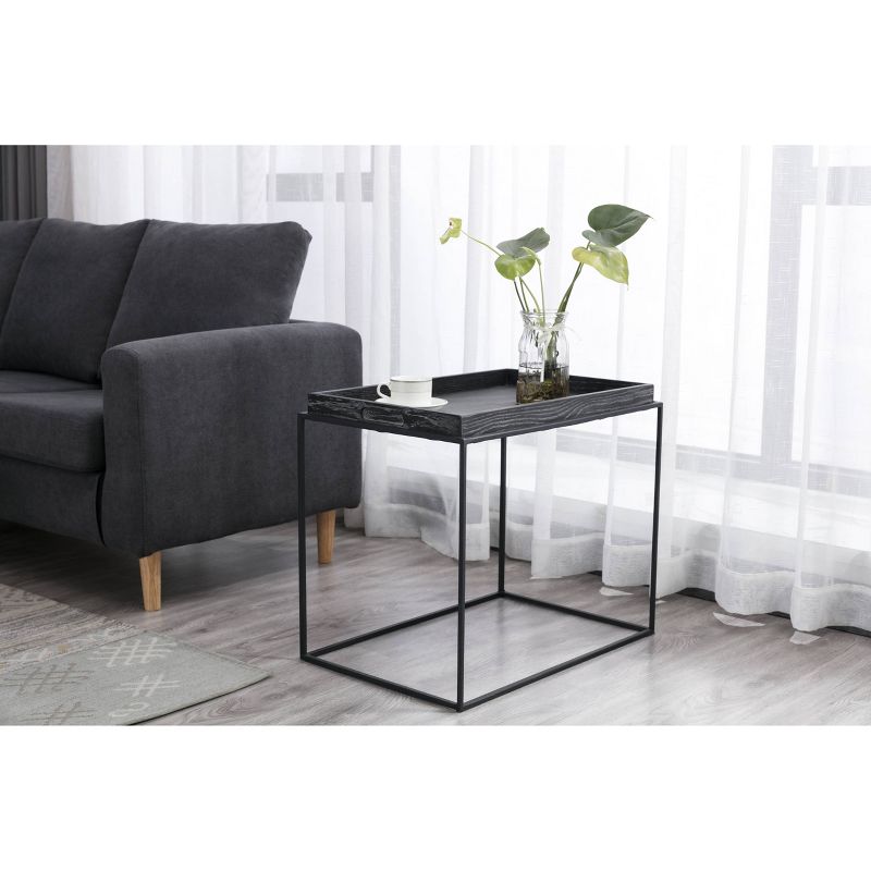 Burnham Home Highlands End Table Dark Gray - Boraam