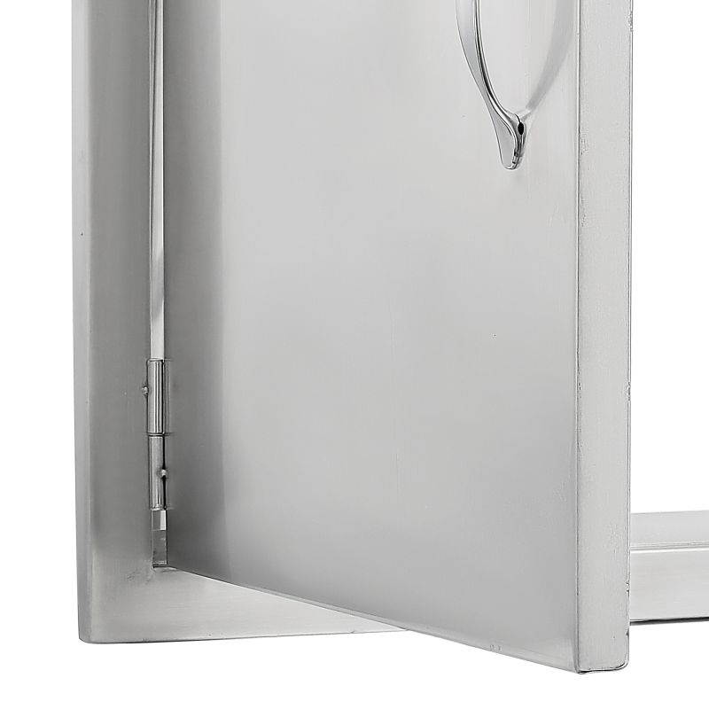VEVOR BBQ Access Door 17"Wx24"H BBQ Island Door 304 Stainless Doors Vertical Single Door Flush Mount Great for Outdoor Kitchen