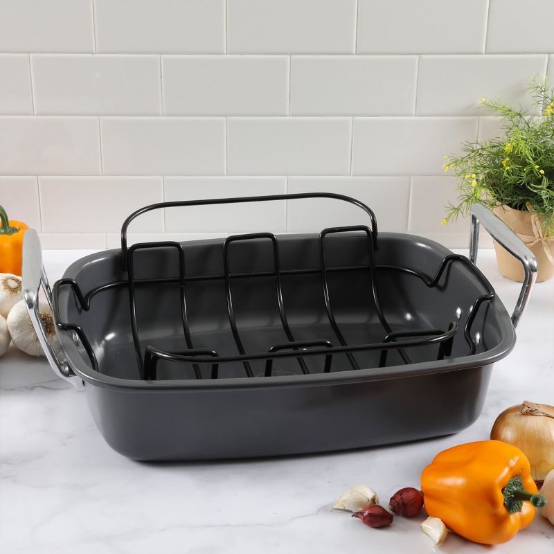 Farberware 12" x 16" Nonstick Roaster with Rack