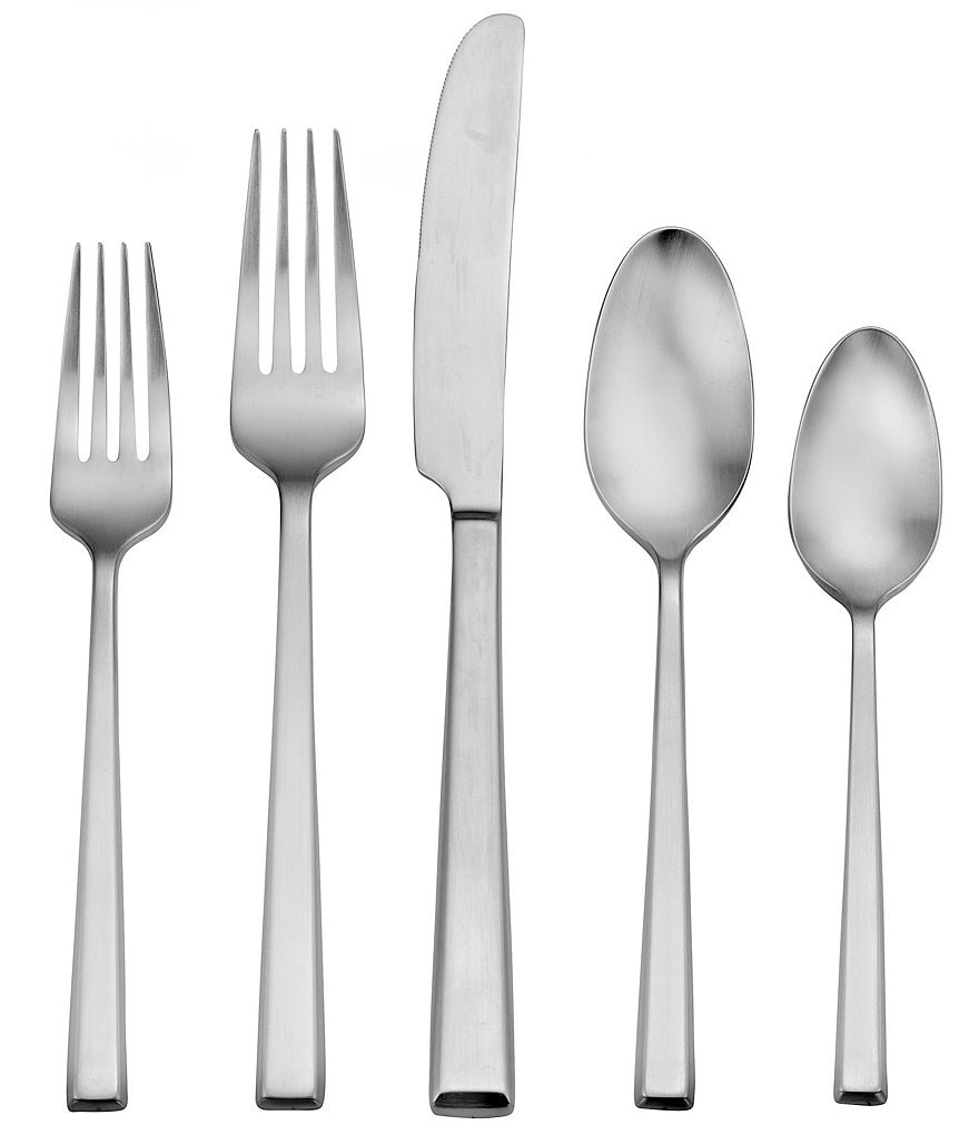 Robinson Wynn 5-Piece Stainless Steel Brushed Finish Flatware Set