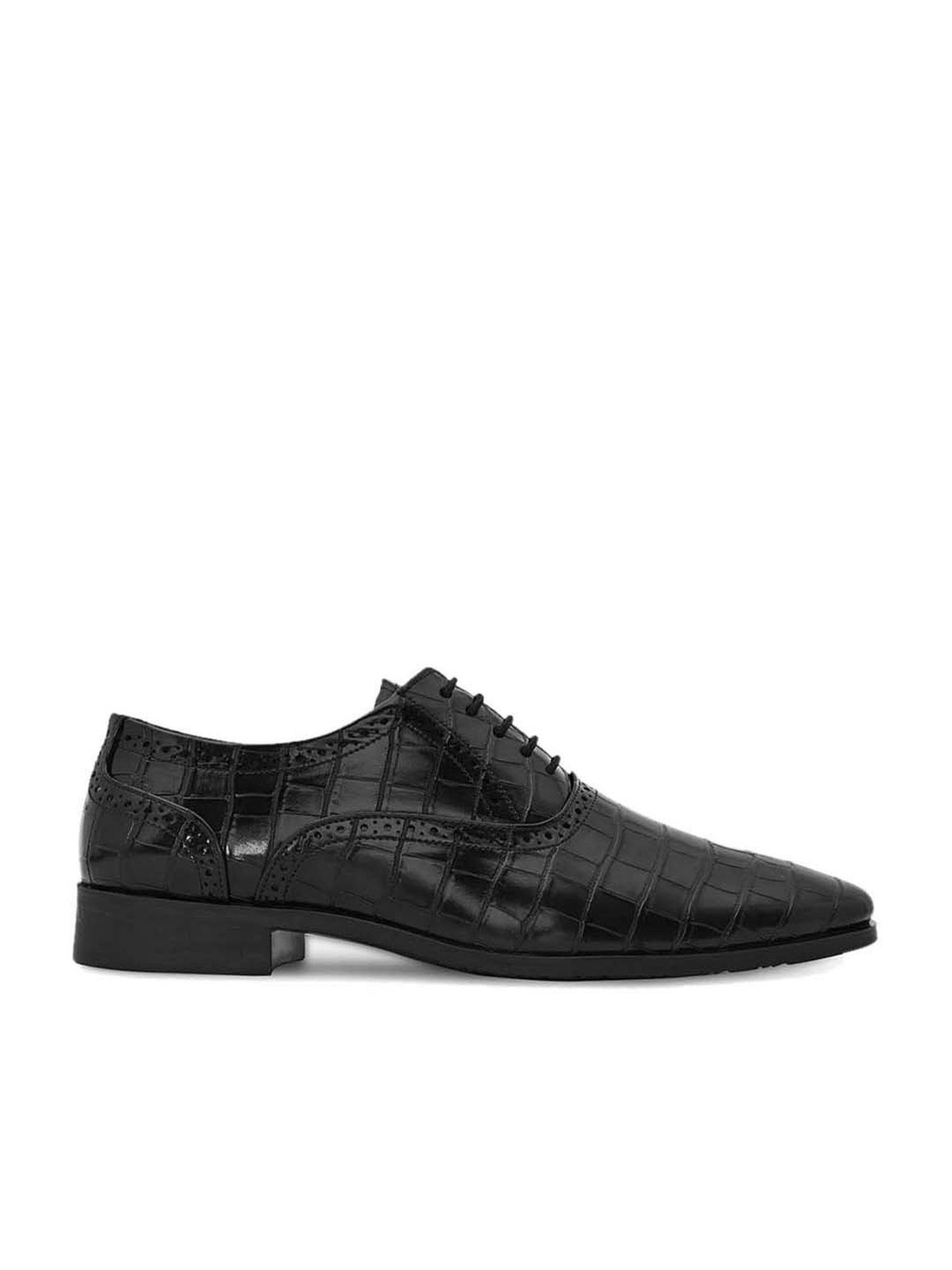 Hydes N Hues Men's Black Oxford Shoes