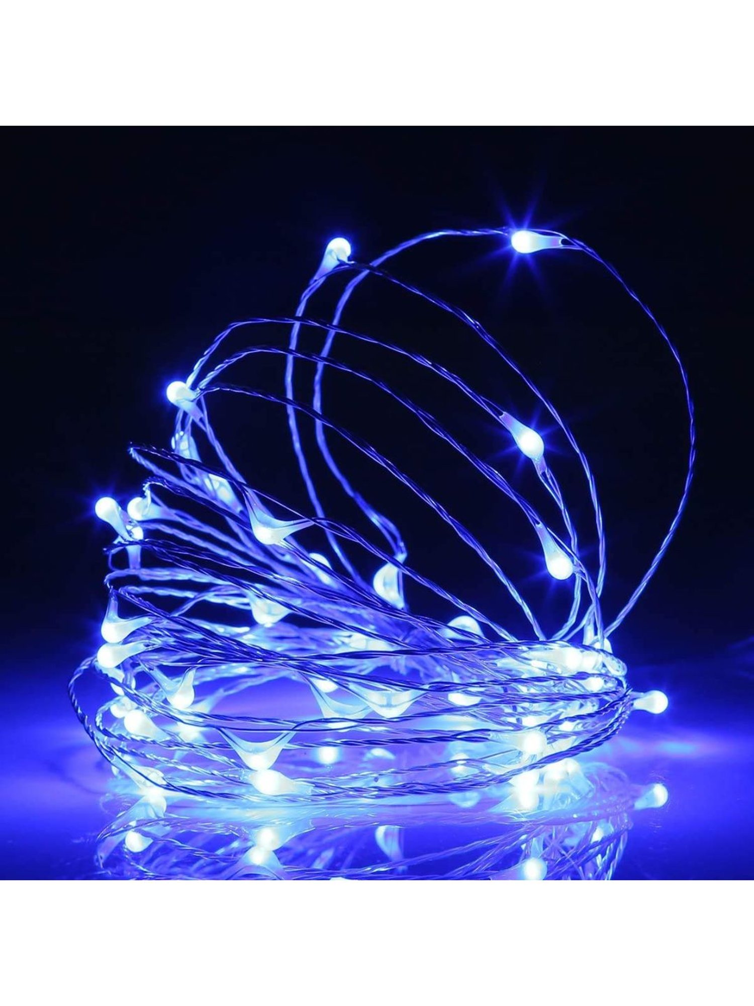 XERGY 10 Meter 100 LED's Fairy Decoration Stary String- 2 M USB Powered (Blue)