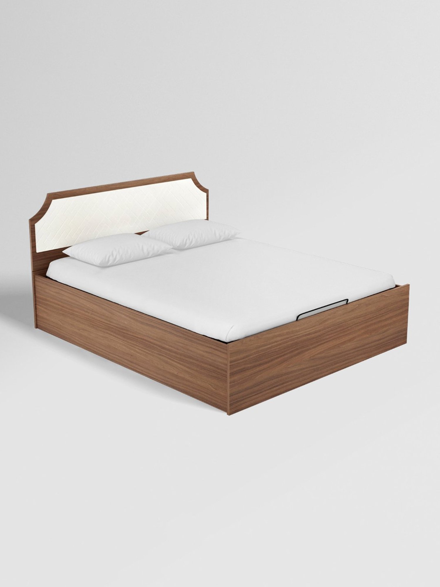 Nilkamal Riva Black Engineered Wood King Size Bed with Storage