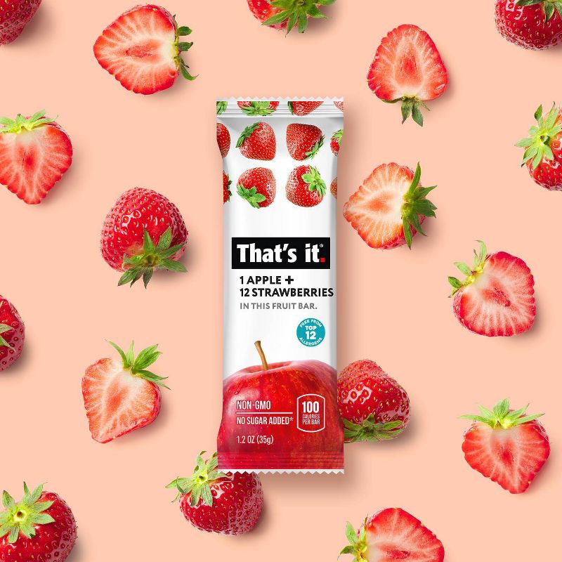 That's it. Apple and Strawberry Nutrition Bar - 1.2oz