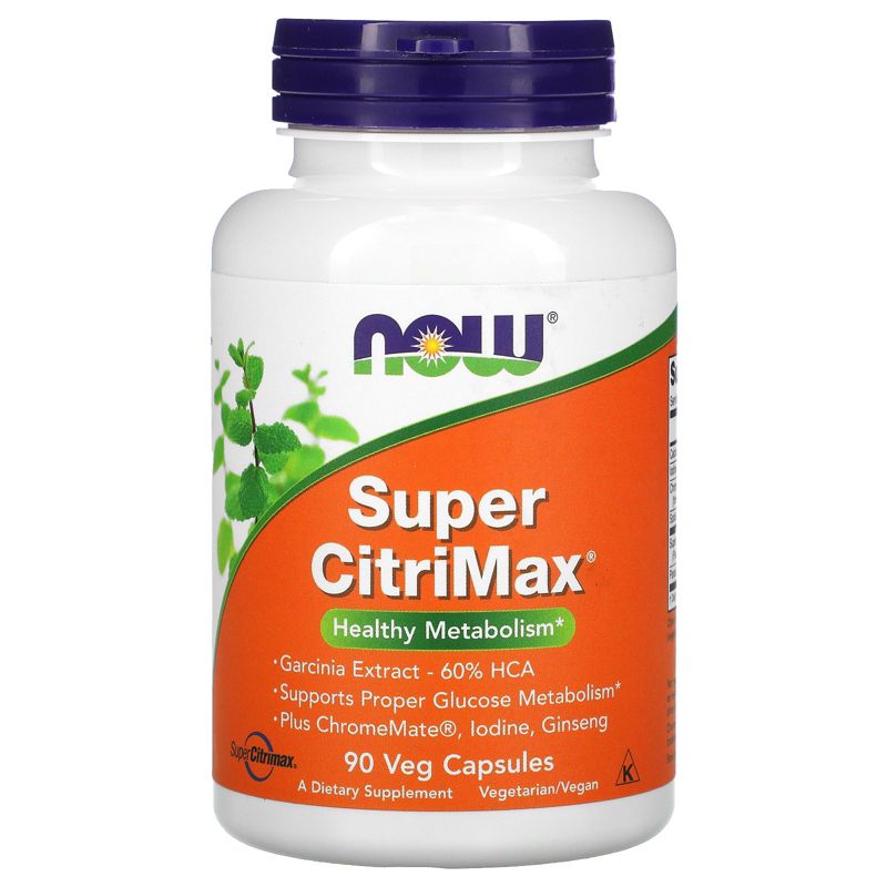 Now Foods Super CitriMax, 90 Veg Capsules, Weight Loss Supplements