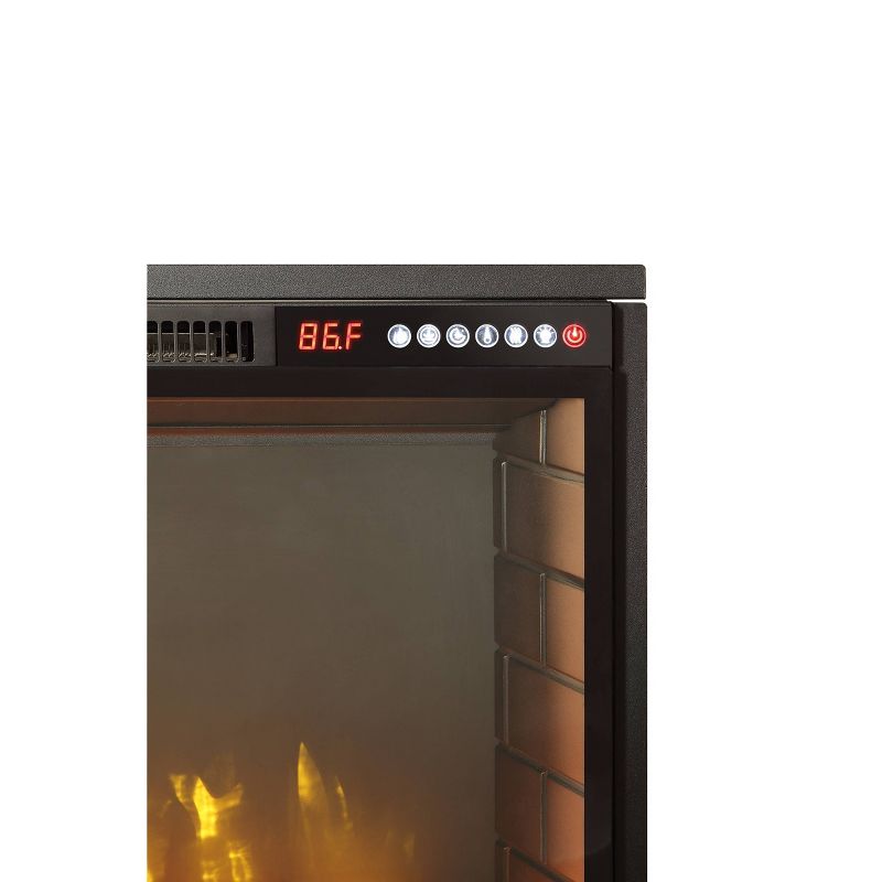 60" Marcus Electric Fireplace with Bluetooth Antique Pine Finish - Muskoka