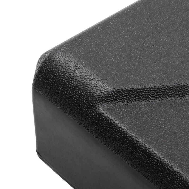 58.4lbs Patio Heavy Duty Fillable Cantilever Offset Umbrella Base Stand with Wheels and Drag Rod Black - Crestlive Products