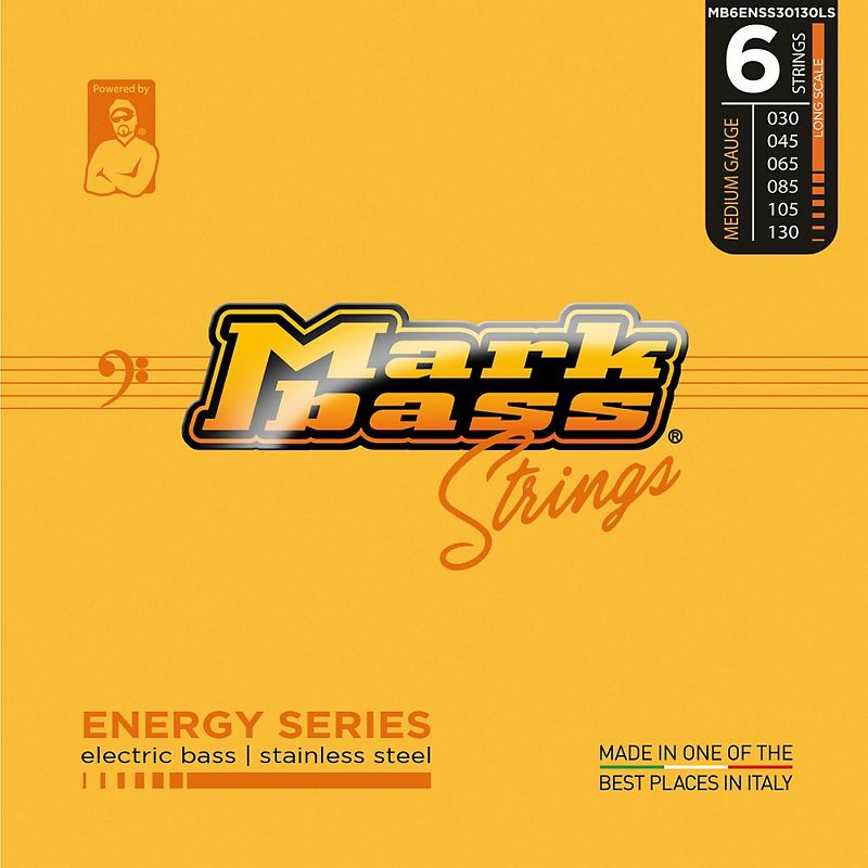 Markbass Energy Series Electric Bass Stainless Steel Strings (30 - 130) Medium Gauge
