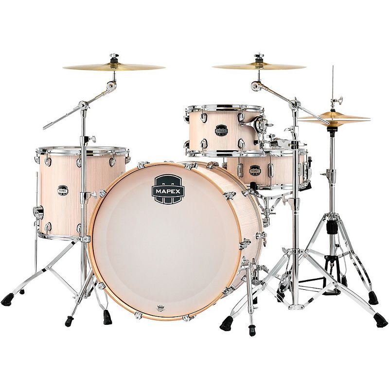 Pearl Export New Fusion 5-Piece Drum Set with Hardware Mirror Chrome