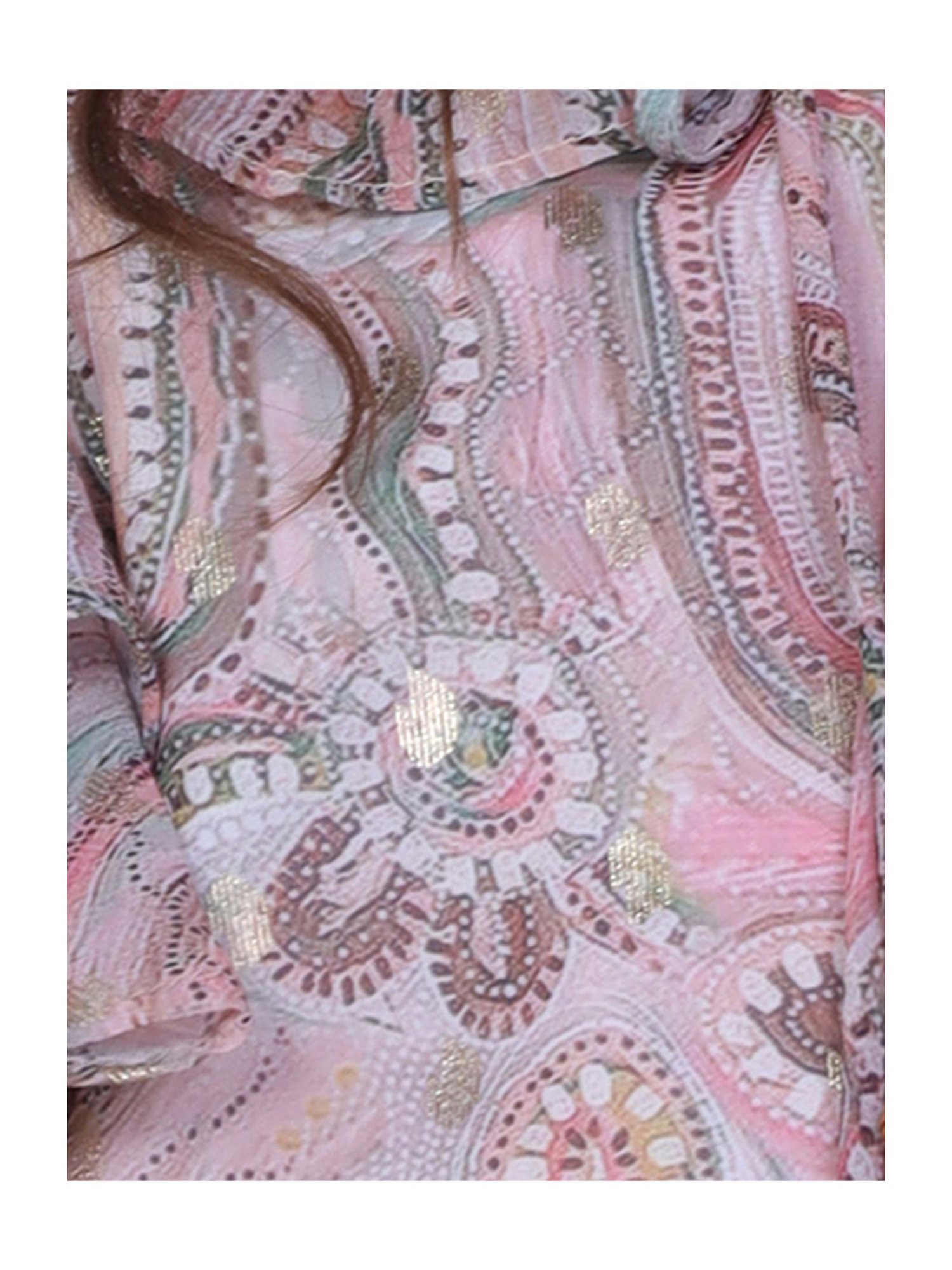 Peppermint Kids Brown Printed Top