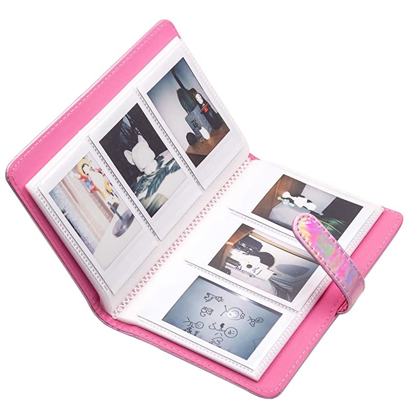 96 Pockets Mini Photo Album for Fujifilm Instax Mini Camera Polaroid Snap Z2300 SocialMatic Instant Cameras amp Zip Instant Printer Magic Pink