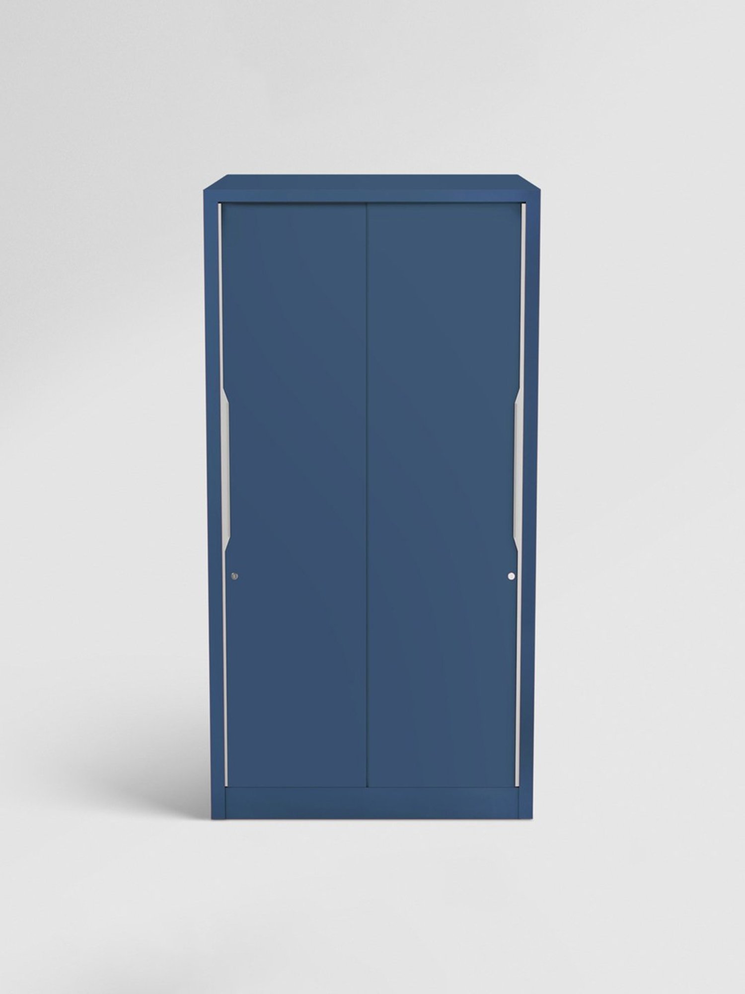 Godrej Interio Slide N Store Pro 2-Door Steel Wardrobe, Tex Phiroja Blue (1-Year Warranty, 1 Drawer)