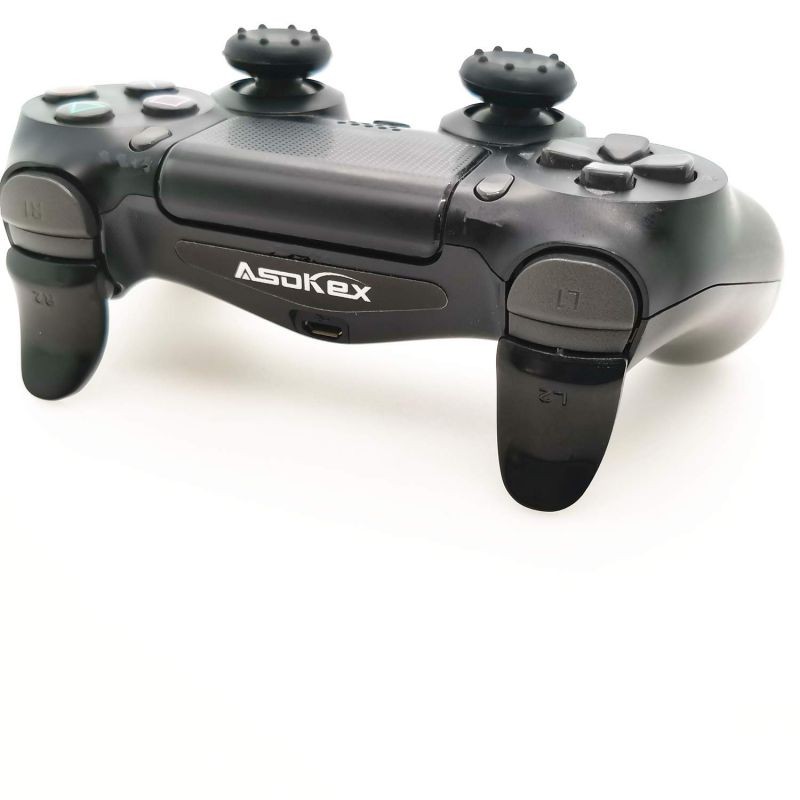 L2 R2 Ps4 Trigger Extenders (2 Pairs L2 R2 Triggers, 4pcs Joystick Cap, 2 Pairs LED Light Bar Decal) for Ps4 Controller