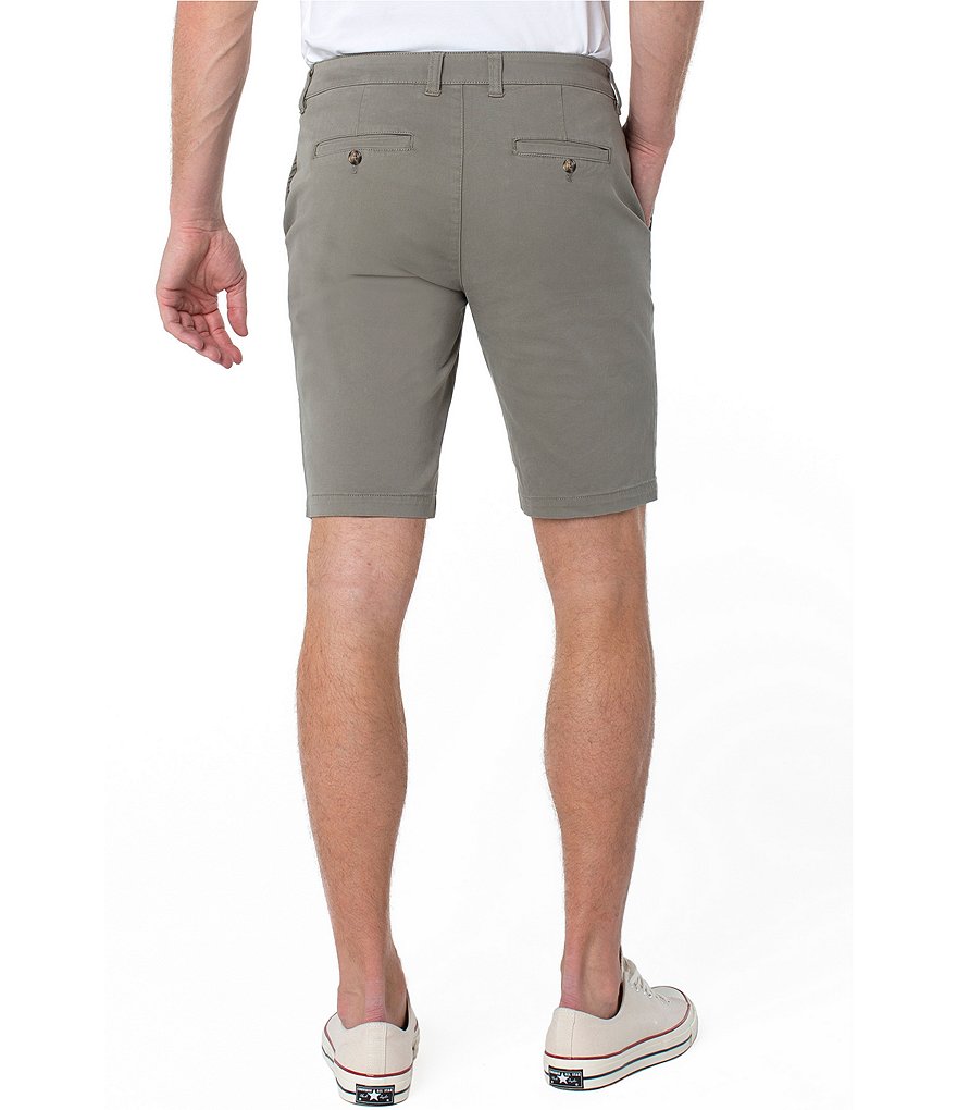 Liverpool Los Angeles Modern-Fit 9.5#double; Inseam Twill Shorts