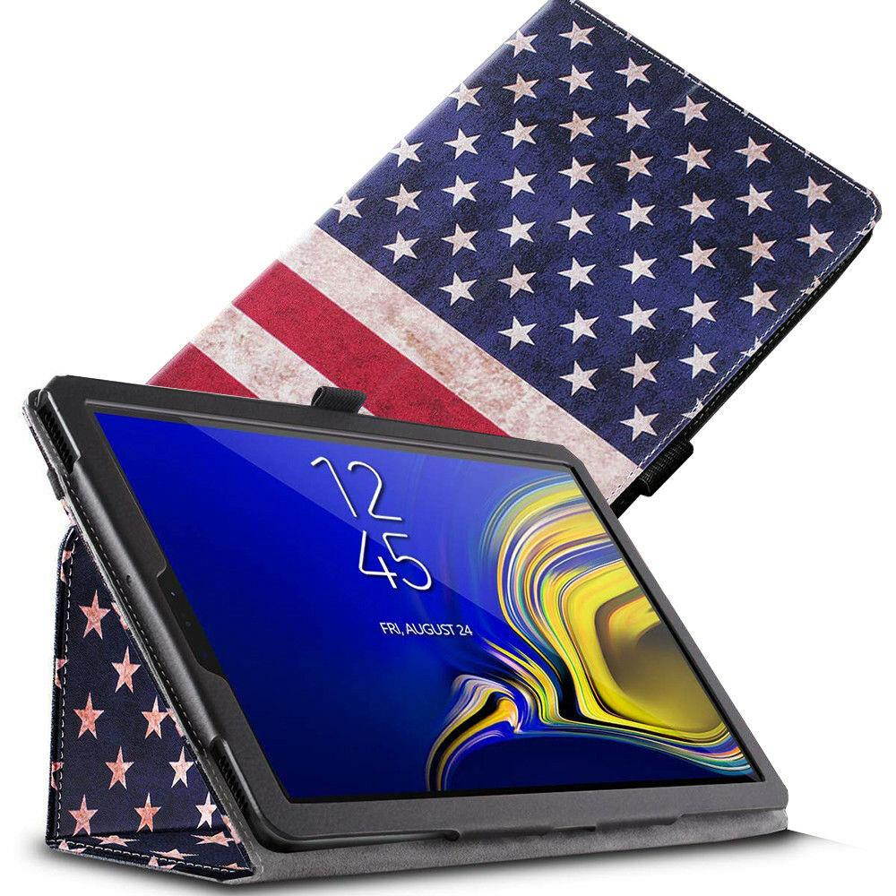 Galaxy Tab S4 10.5 Tablet Case,Poetic [SlimFolio] Leather Cover American Flag