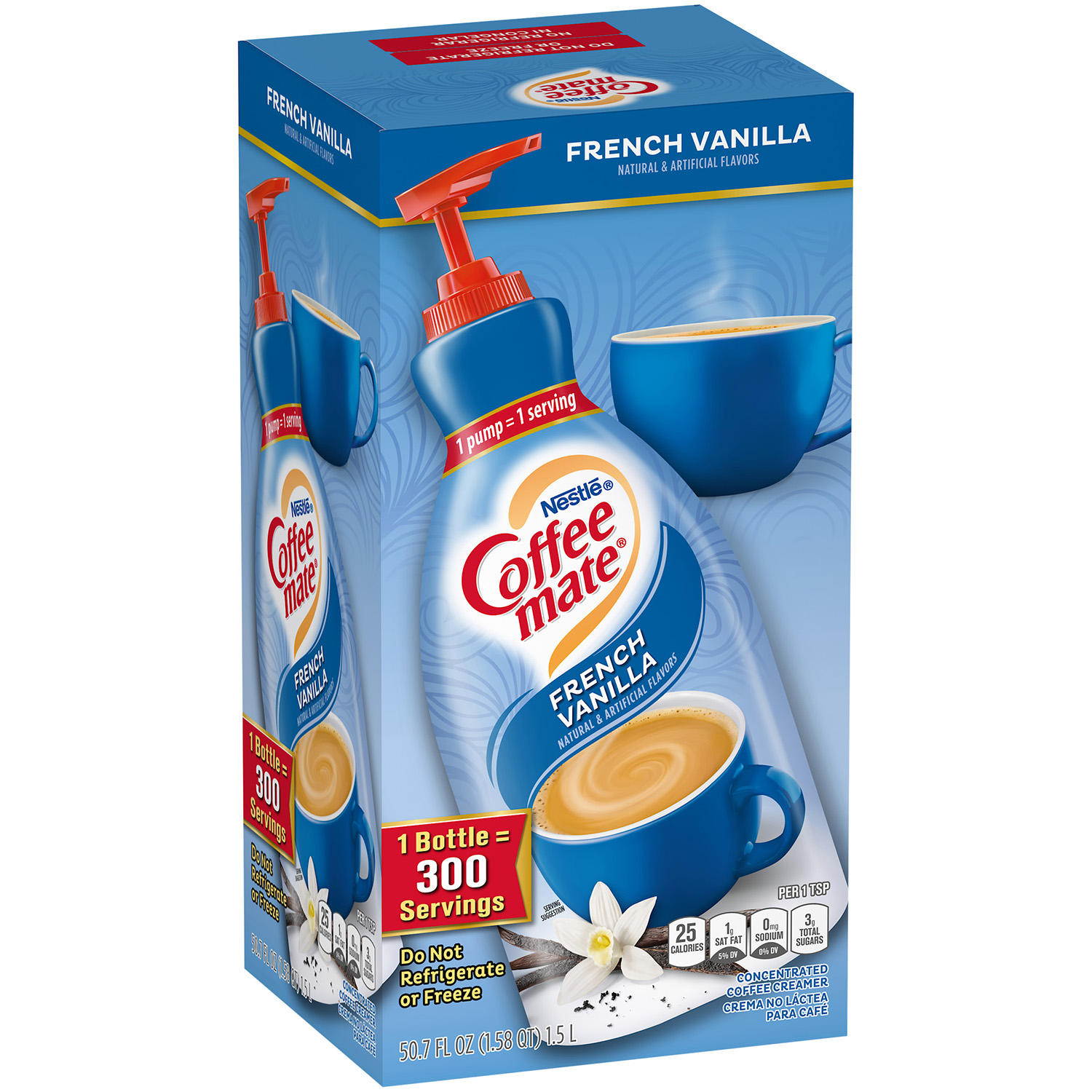 Coffee-Mate NonDairy Coffee Creamer 1.5L French Vanilla