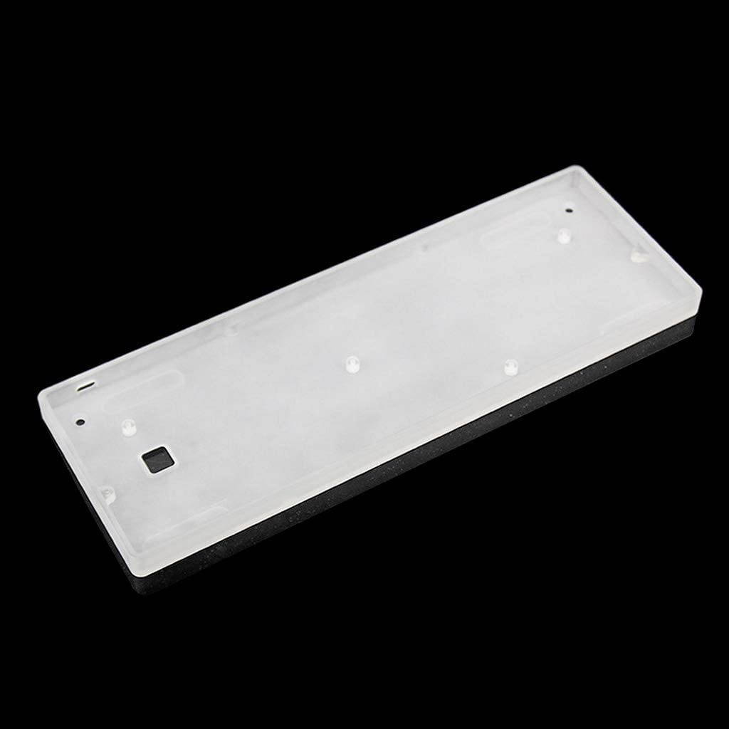 Tsorryen Frosted Acrylic Case Shell pieceB Plate for GH60 DZ60 Poker2 60% Mini Keyboard
