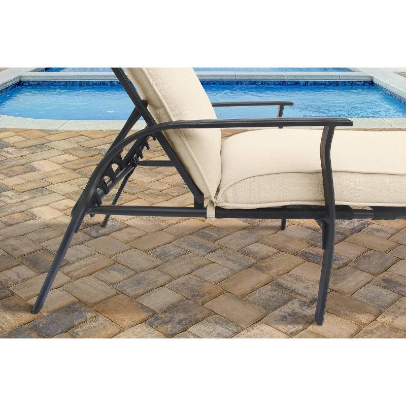 Harrington Cushion Chaise - Neutral - Apollo Outdoor