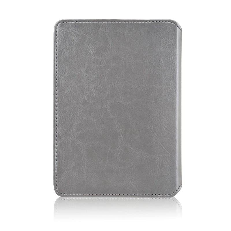 Case Fits All-New Kindle 10th Generation 2019 and 8th Gen 2016 ONLY (NOT FIT Kindle Paperwhite/Kindle Oasis), Folio Smart Leather Cover with Auto Wake Sleep & Front Pocket, Grey