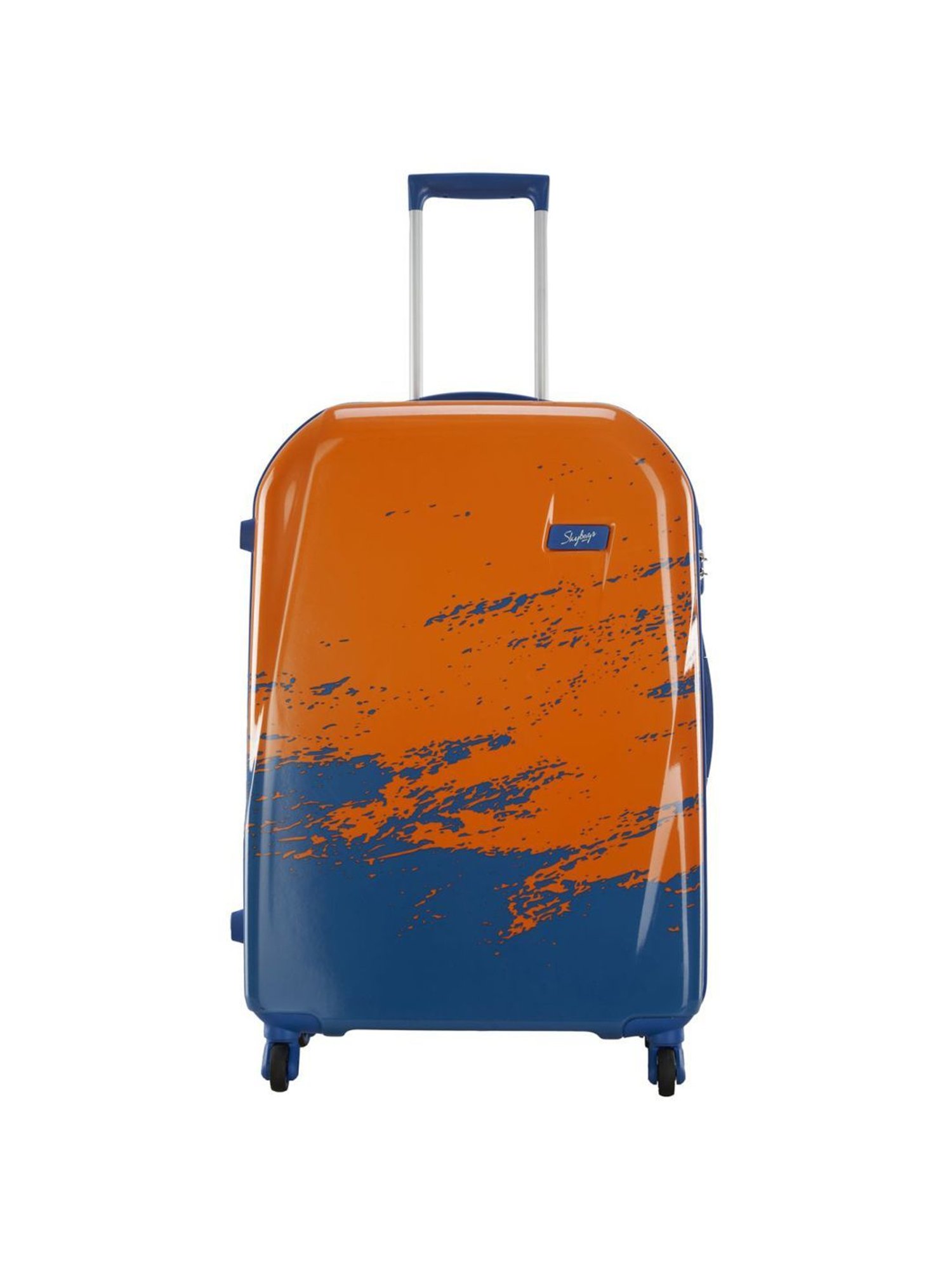 Skybags Vista Orangle & Blue Printed Hard Large Trolley Bag - 31 cm