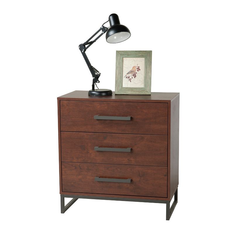 Madison 3 Drawer Chest Reclaimed Cherry - loft607