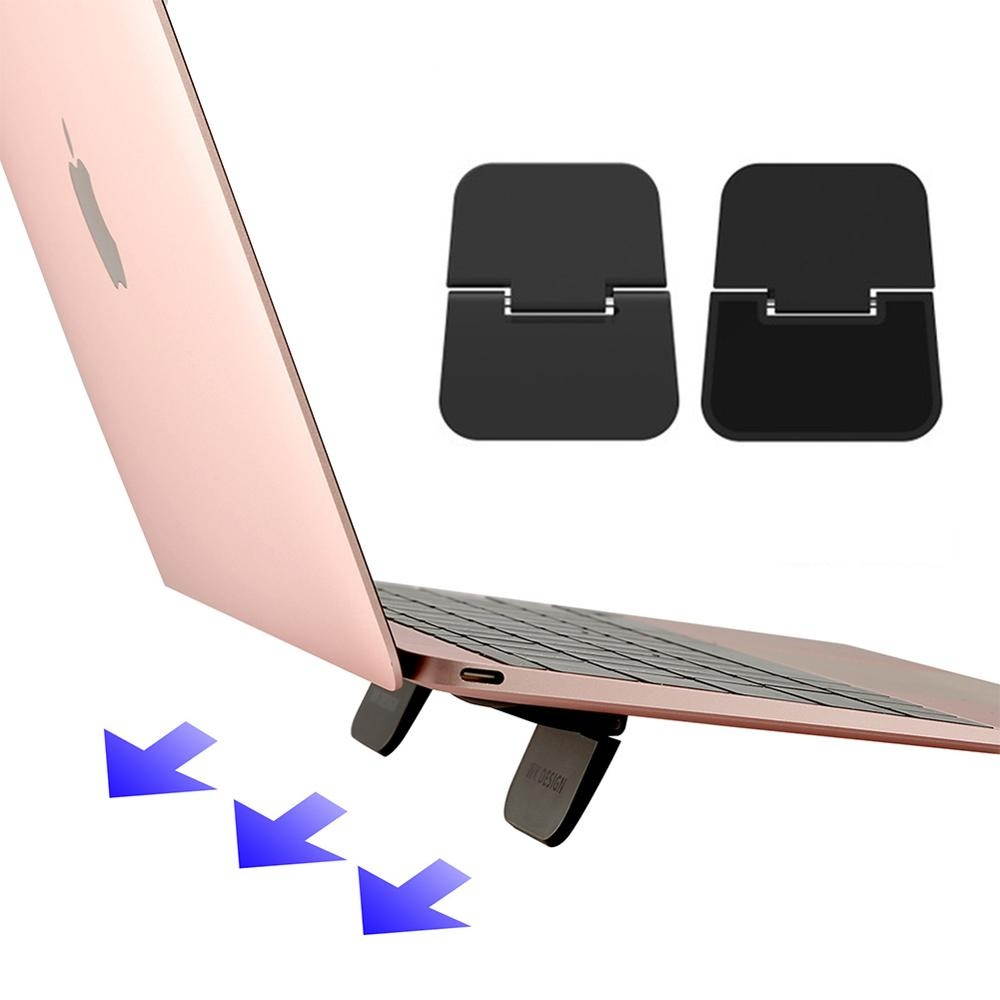 2 Pcs Universal Laptop Stand Foldable Notebook Bracket Holder Cooler Radiator For IPad MacBook Air Mac Desk Stand Tablet Mount