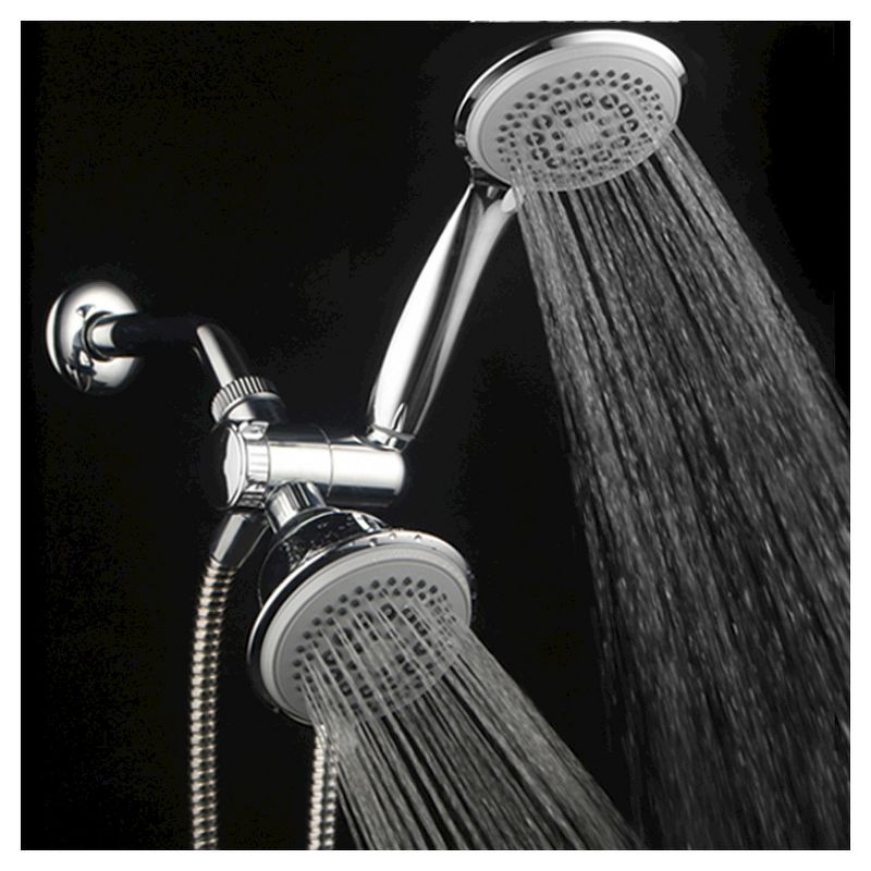 Dual Shower Head Ultra - Luxury Combo Shower System Chrome - Dreamspa