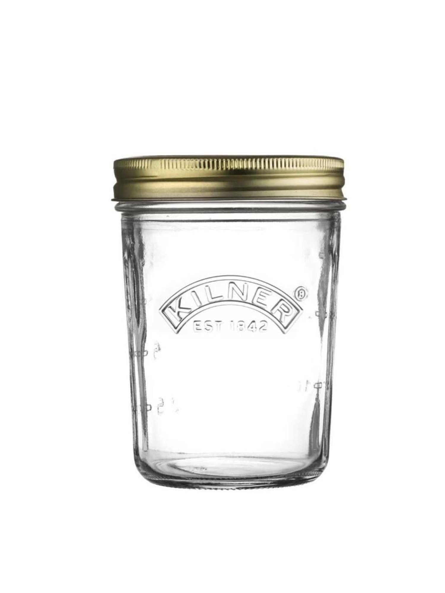Kilner Transparent Stainless Steel Wide Mouth Preserve Jar (0.35 L)