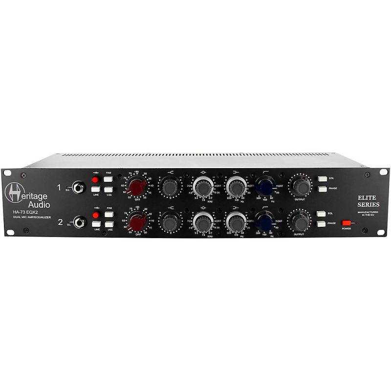 Heritage Audio Elite HA73EQX2 Dual Channel Full Rack Microphone Preamp with EQ
