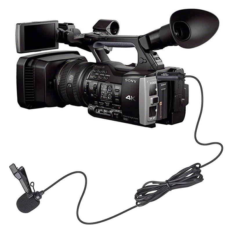 XLR Microphone CVMV02C Cardioid XLR Lavalier Lapel Microphone Microphone for Camera Canon Sony Panasonic Camcorders Zoom H4n H5 H6 Tascam DR40 DR100 Recorders 1 Pack59ft