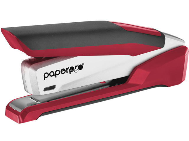 PaperPro 1118 inPOWER+ 28 Premium Desktop Stapler 28 Sheets Capacity - 210 Staple Capacity - Full Strip - 1/4" Staple Size - Blue, Silver