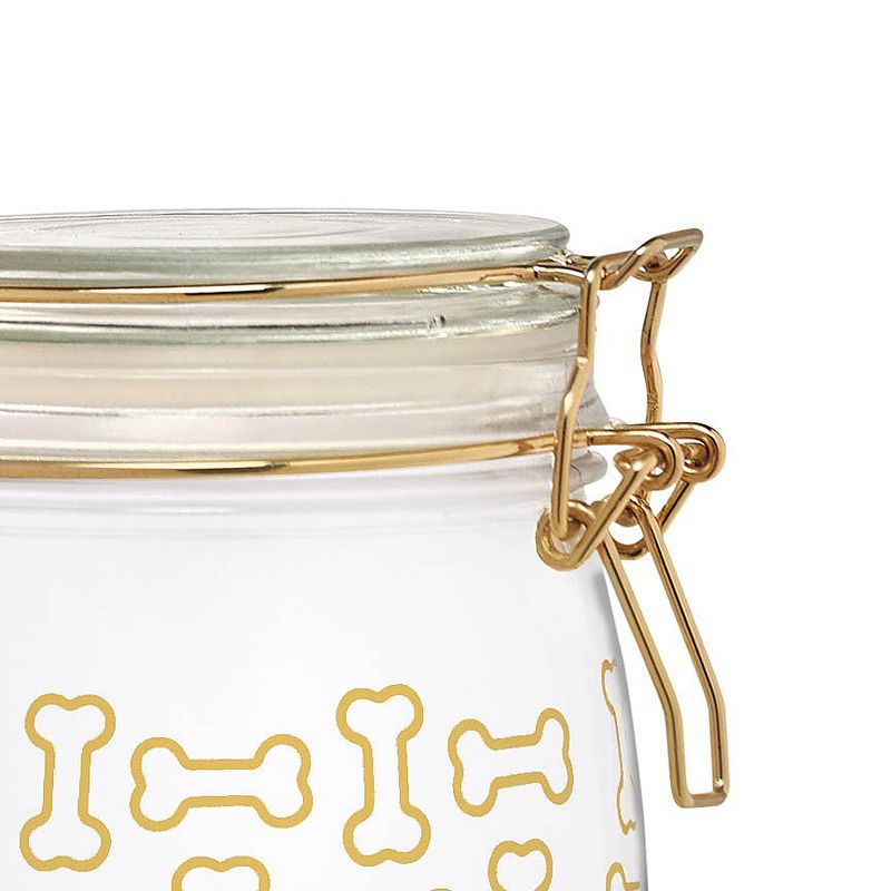 Amici Pet Royale Glass Pet Canister, Small, 26oz