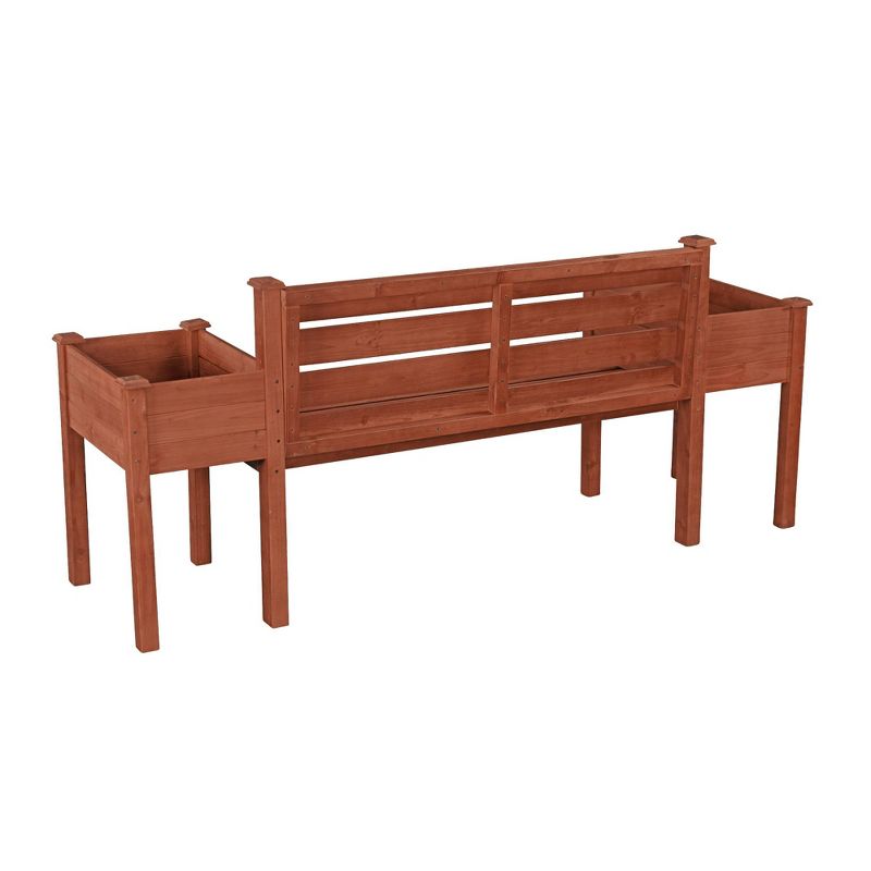 38" H Novelty Wood Planters - Brown - Leisure Season