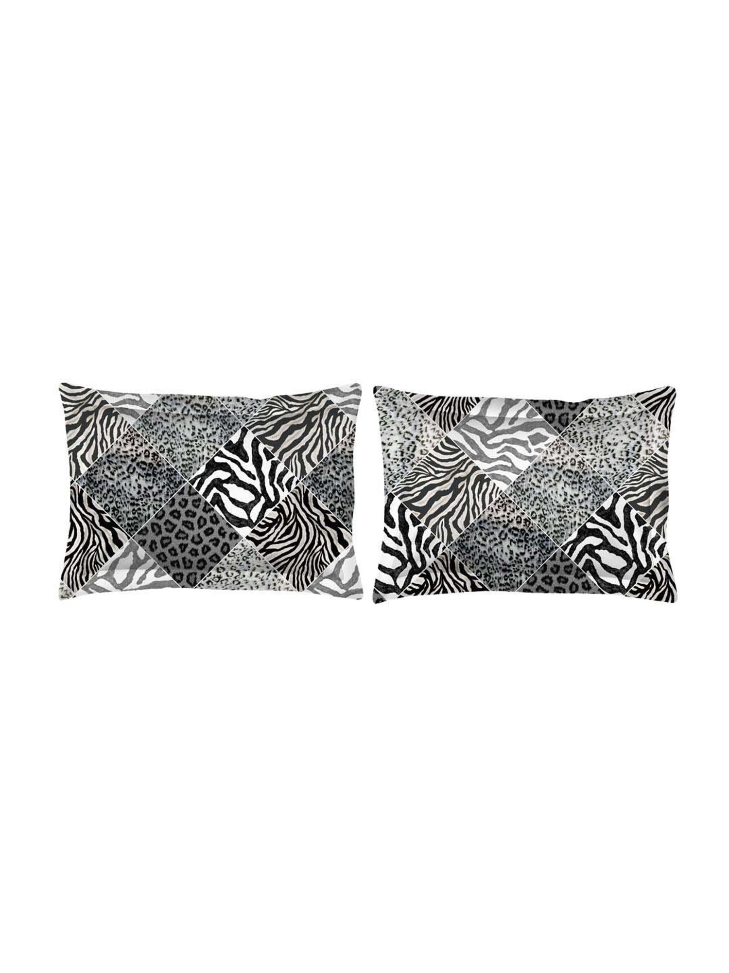 Boutique Living Untamed Grey Cotton 270 TC King Size Bed Sheet with Pillow Cover