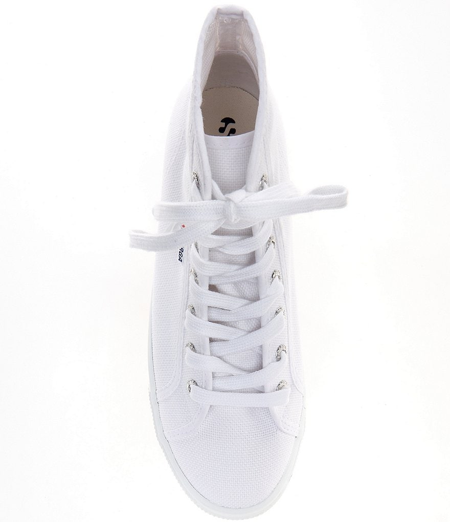 Superga Women's 2705 Canvas High Top Flatform Lace-Up Sneakers