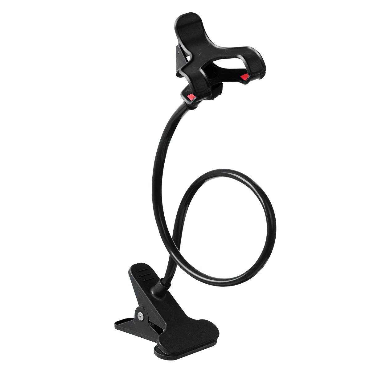 Universal Flexible Lazy Bracket Bed Desk Mobile Phone Stand Holder Multicolor Black