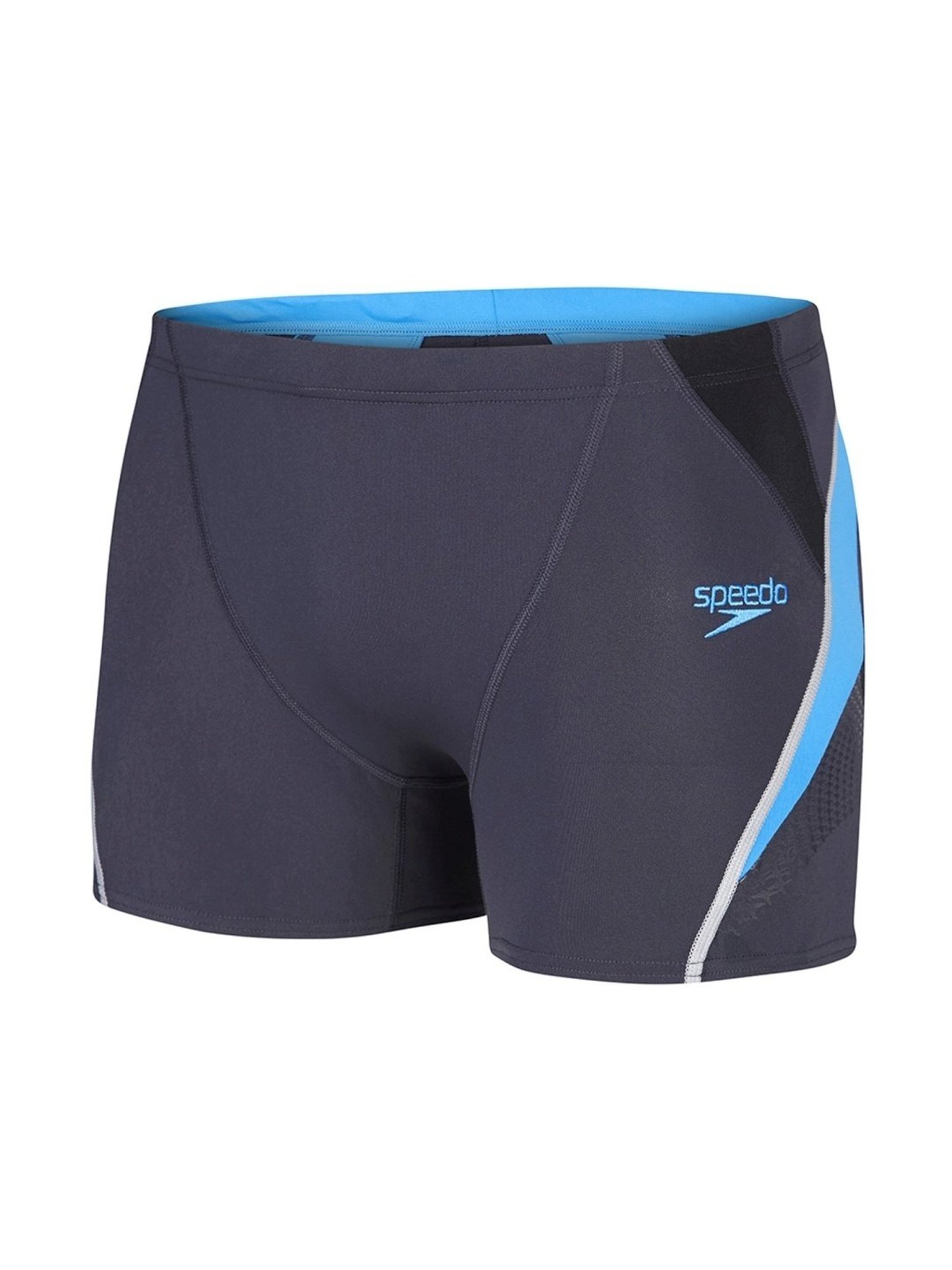 Speedo Dark Grey Regular Fit Printed Swim Shorts
