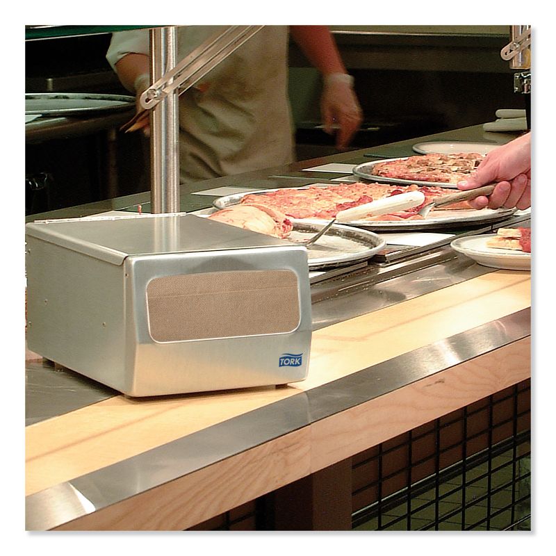 Tork Masterfold Napkin Dispenser, 7.62 x 11.75 x 5.63, Brushed Steel 17CBS