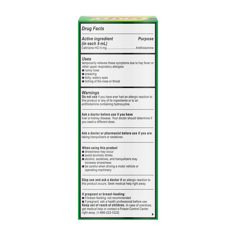 Children's Zyrtec 24 Hour Allergy Relief Syrup - Bubble Gum - Cetirizine - 4 fl oz