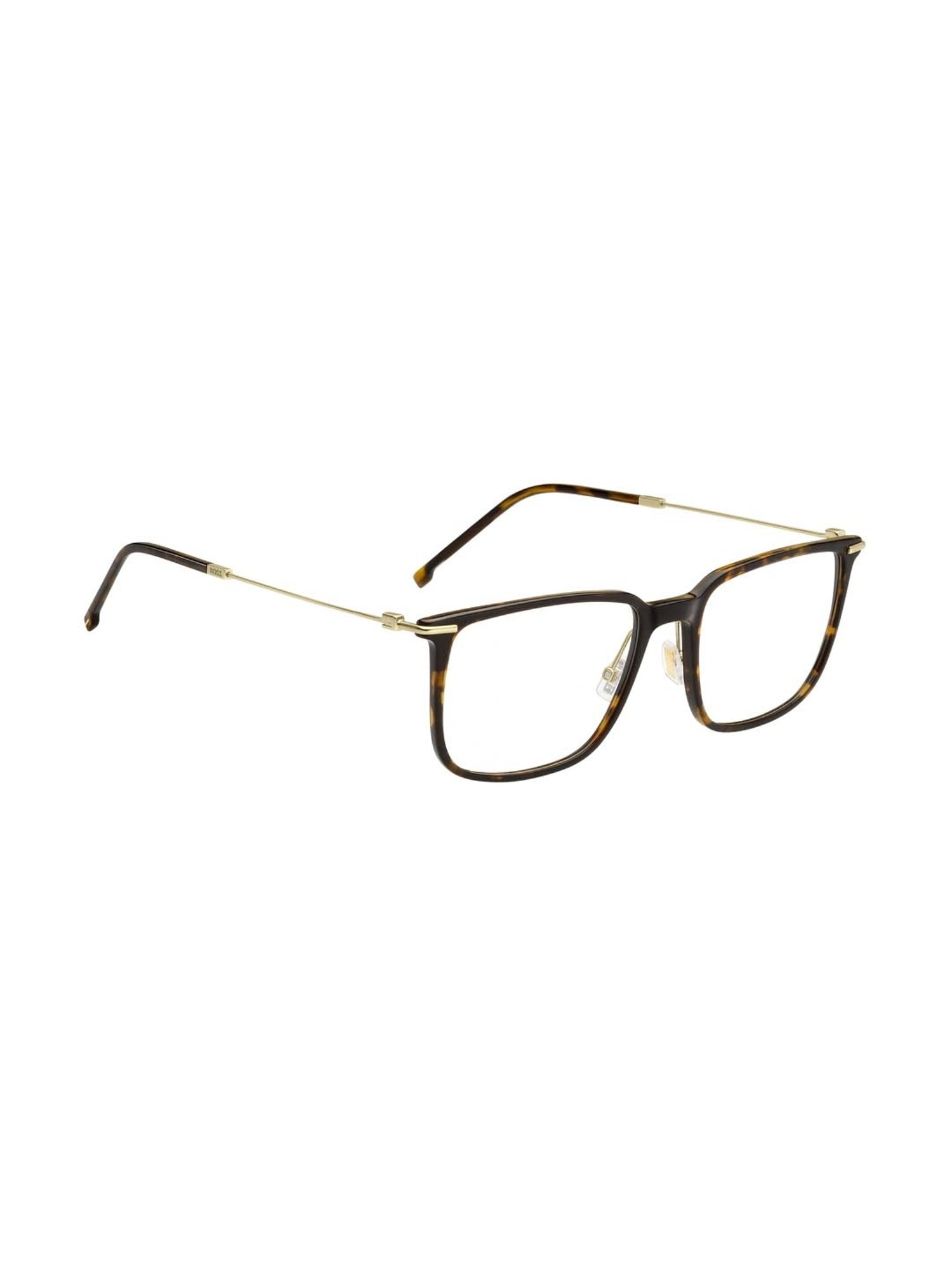 Hugo Boss Brown Square Eye Frames for Men