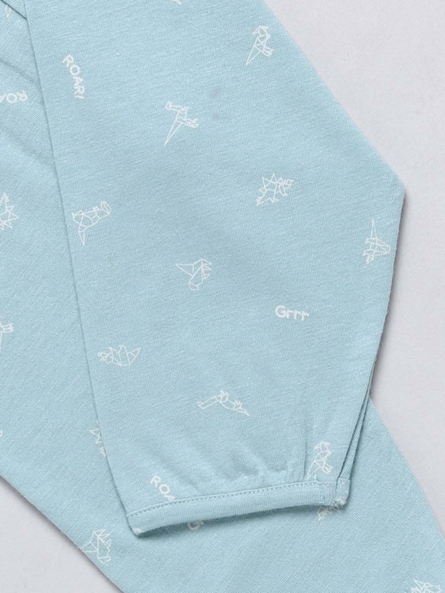 Clt.s Boys Light Blue Printed T-Shirt with Pants