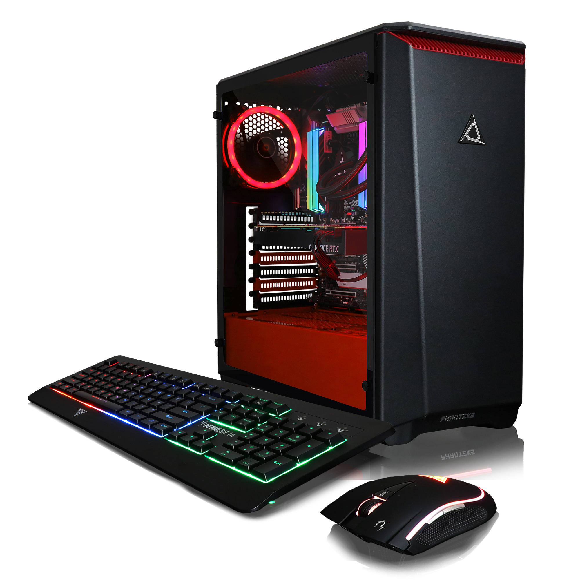 CLX SET Gaming Desktop - Liquid Cooled - Intel Core i9 10920X 3.50 GHz 12-Cores Processor, 32GB DDR4 Memory, GeForce RTX 3090 24GB GDDR6X Graphics, 480GB SSD, 3TB HDD, WiFi, Windows 10 Home 64-bit