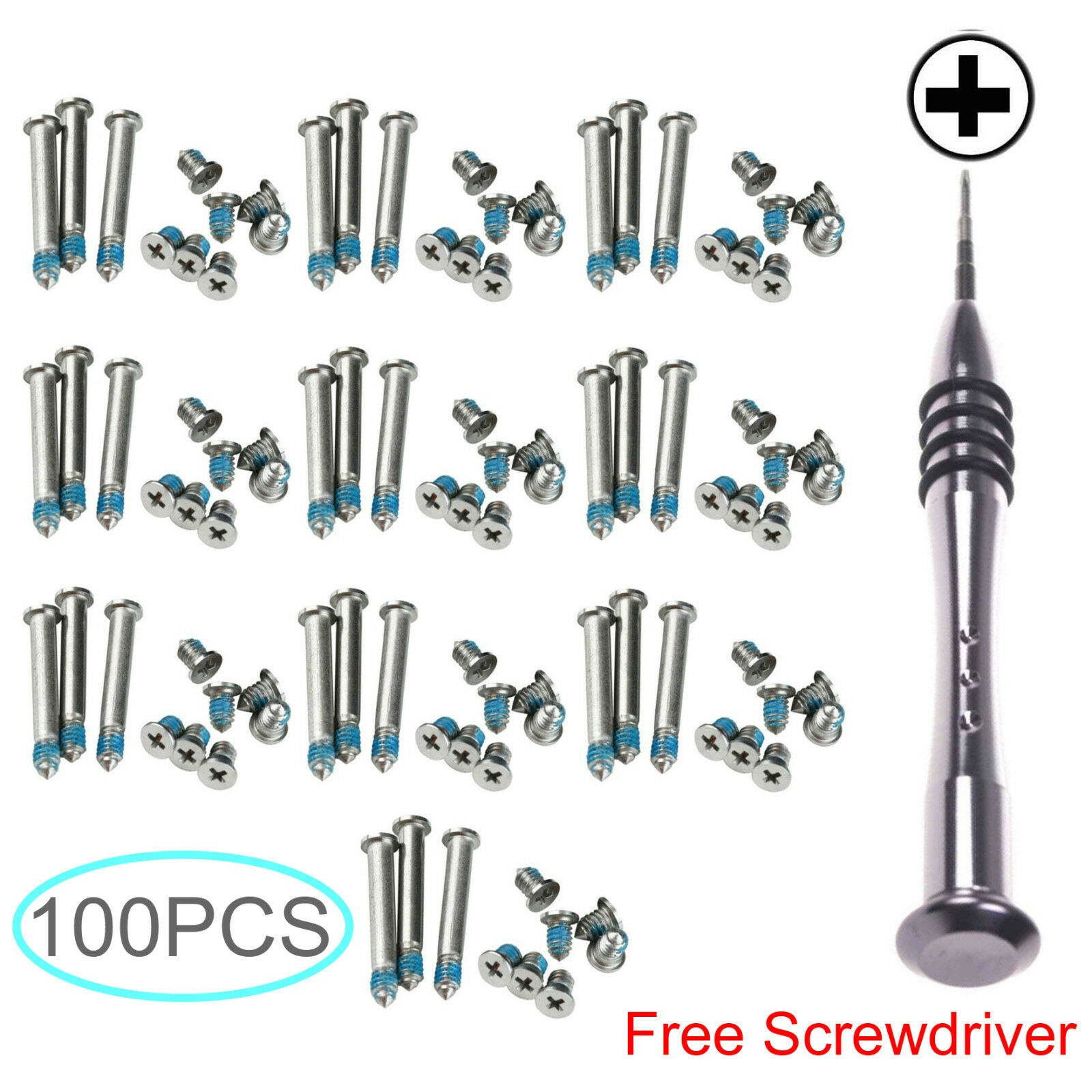 100pc Bottom Case Screws For  MacBook Pro 13" 15" 17" A1278 A1286 A1297