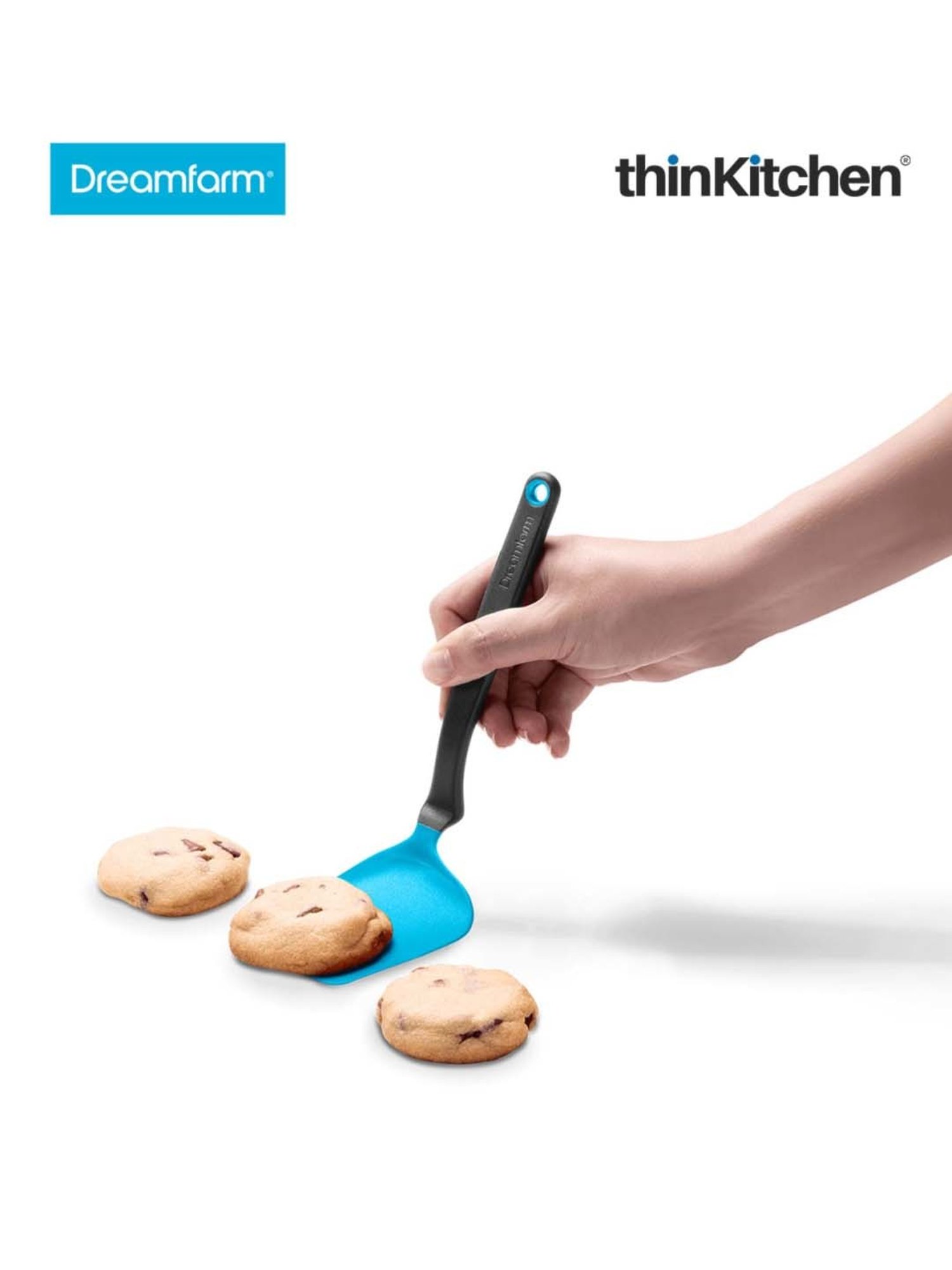 Dreamfarm Blue Nylon Mini Chopula Super Flexible Chopping Sit Up Spatula