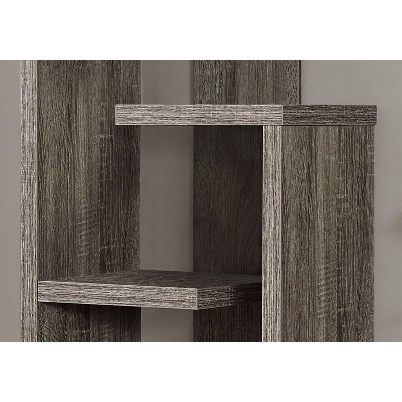 48" Bookcase with Accent Display Dark Taupe - EveryRoom