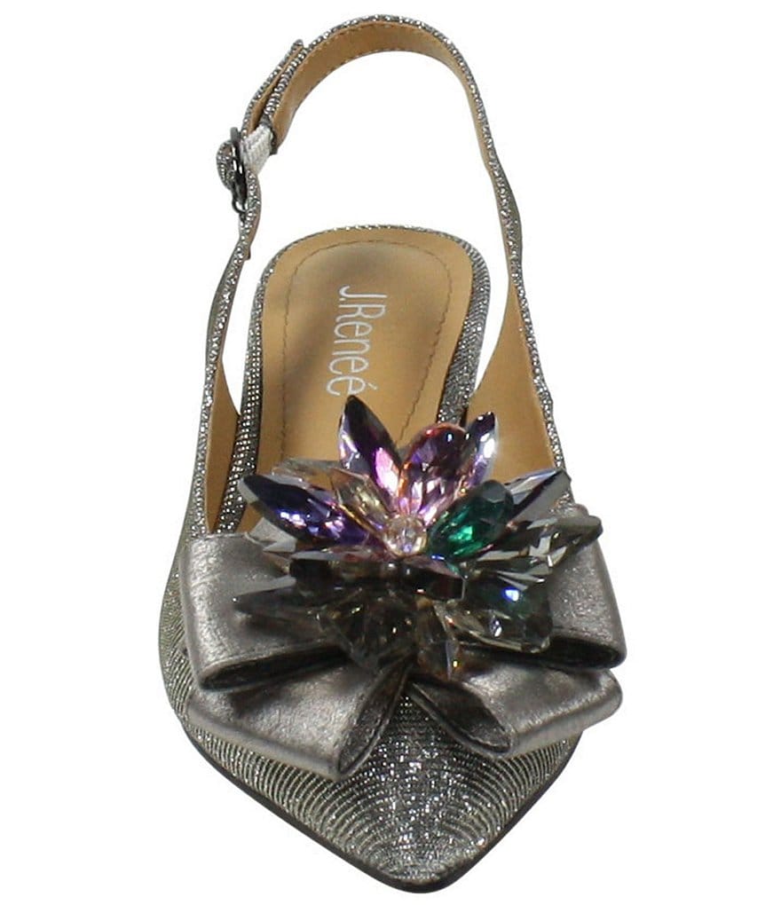 Trotters Kari Pearlized Leather Block-Heel Pumps